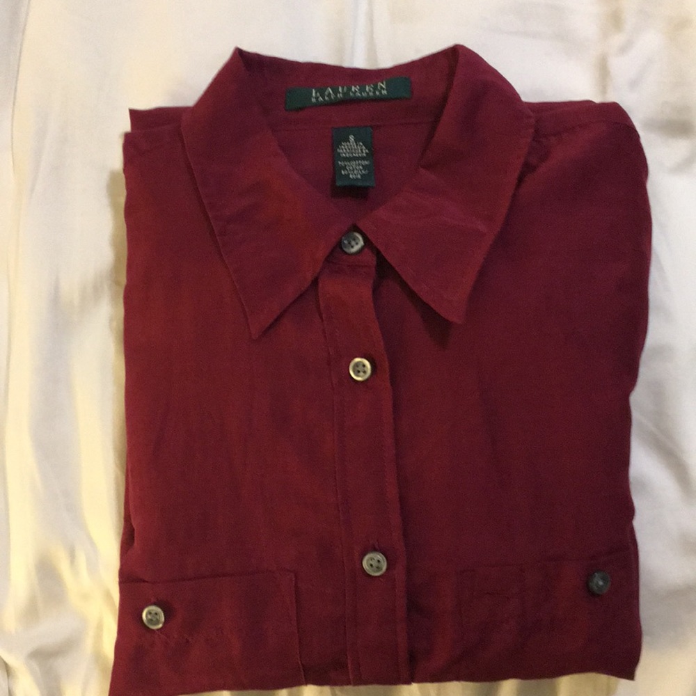 Cotton/ silk blend Ralph Lauren dress shirt size S